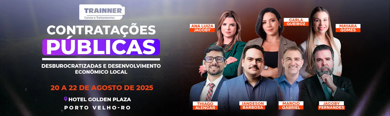 Banner Contratações Públicas - Agosto 2025